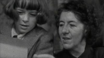 Enid Blyton with her daughter Imogen