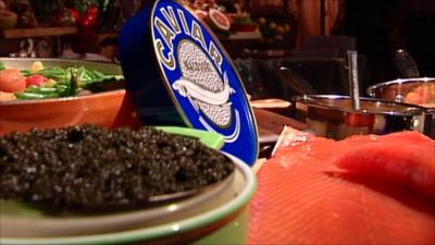 Caviar and smoked salmon