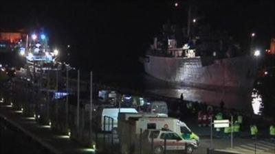 HMS Cumberland arrives in Malta