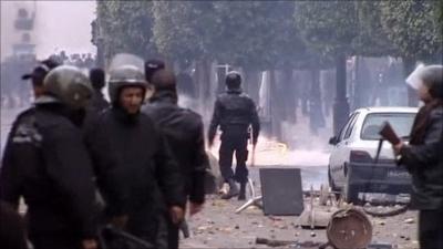 Unrest in Tunis