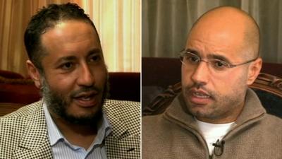 Gaddafi's sons Saadi al-Gaddafi and Saif al-islam