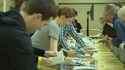 Votes counted in Ireland