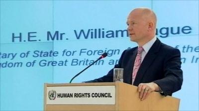 Foreign Secretary William Hague