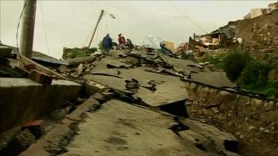 Bolivia landslide