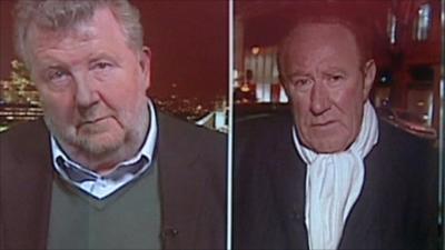 Media commentators Steve Hewlett and TV presenter Andrew Neil