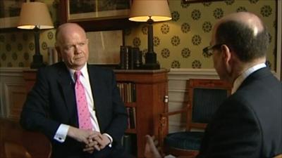 William Hague and Nick Robinson