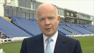 The Foreign Secretary William Hague