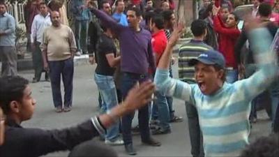 Egyptian protesters