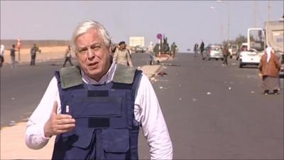 The BBC's John Simpson in Libya