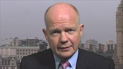 Foreign Secretary William Hague