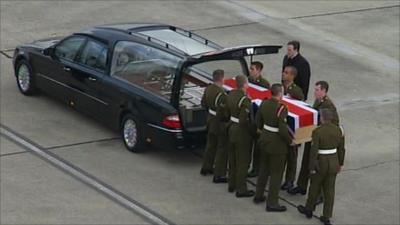 Repatriation of Lance Corporal Liam Tasker