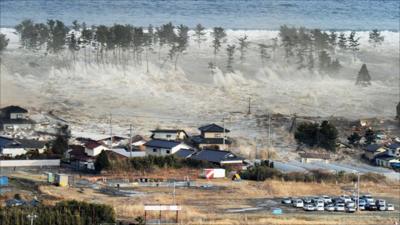 Tsunami hits northern Japan