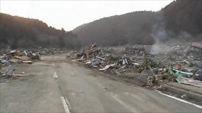 The devastation in Miyagi prefecture