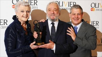 Angela Lansbury, Stephen Sondheim and Sir Cameron Mackintosh