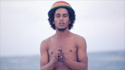 Bob Marley on the beach