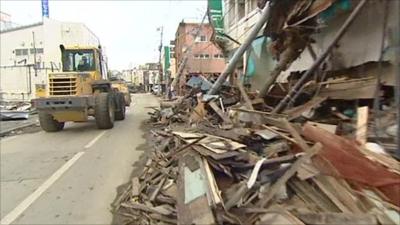 Kesennuma clear up operation