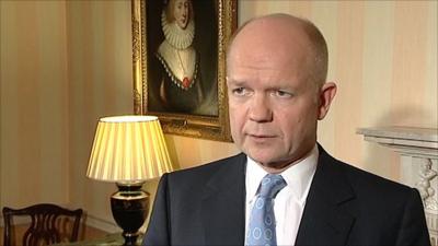 Foreign Secretary William Hague