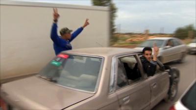 Anti-government Libyan protesters