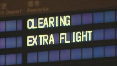 Flight notice board