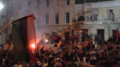 Celebrations in Benghazi as UN resolution announced