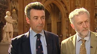 Bernard Jenkin and Jeremy Corbyn