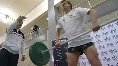 Mike Bushell weightlifting