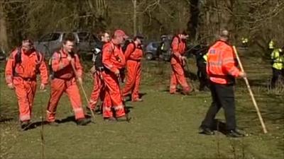 Search of woodland carried out