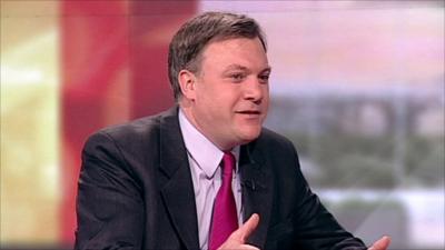 Shadow chancellor Ed Balls