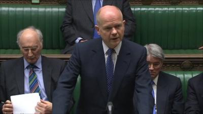 British Foreign Secretary, William Hague