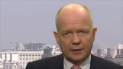 Foreign Secretary William Hague