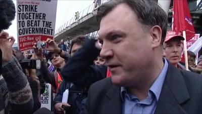 The shadow chancellor Ed Balls