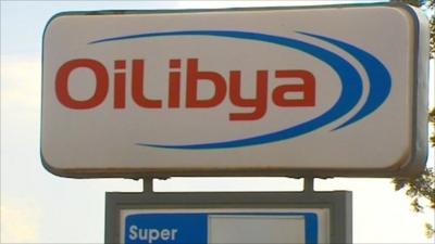 OiLibya petrol station sign