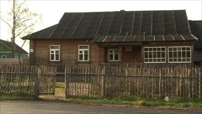 A replica of the Gagarin family home