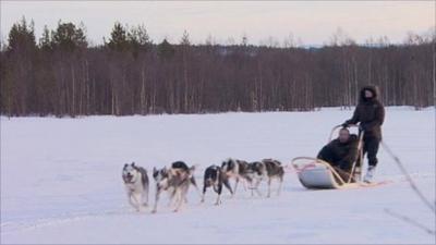 Husky handler Nigel Vickers Harris