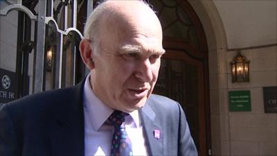 Business Secretary Vince Cable