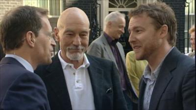 Sir Patrick Stewart and Samuel West