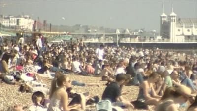 people enjoying sunshine