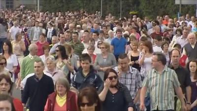 People at the rally