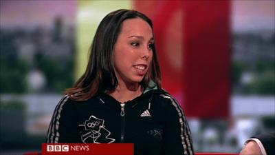 Beth Tweddle, world champion gymnast