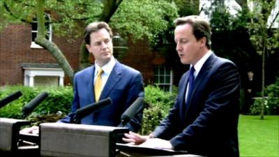 Nick Clegg and David Cameron