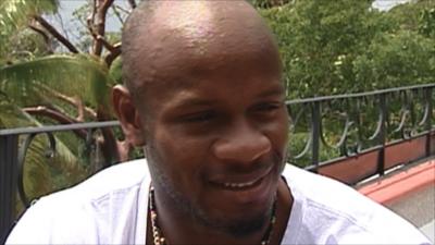 Jamaican sprinter Asafa Powell