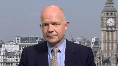 Foreign Secretary William Hague