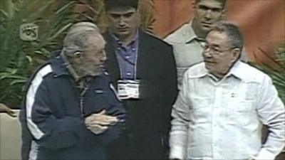 Fidel and Raul Castro