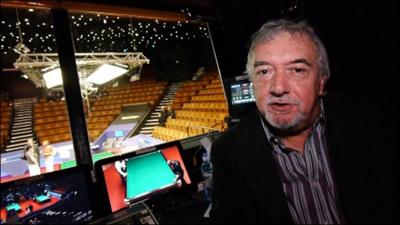 Behind the scenes with John Virgo at the Crucible