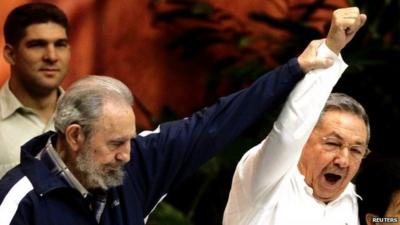 Fidel and Raul Castro