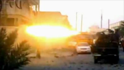 Gun firing in Misrata