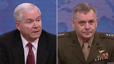 Defence Secretary Robert Gates and General James Cartwright