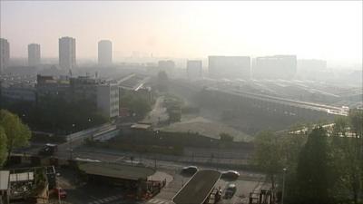 London Smog from TVC window