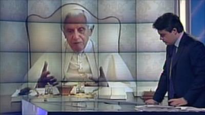 The Pope on television programme