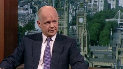 Foreign Secretary William Hague